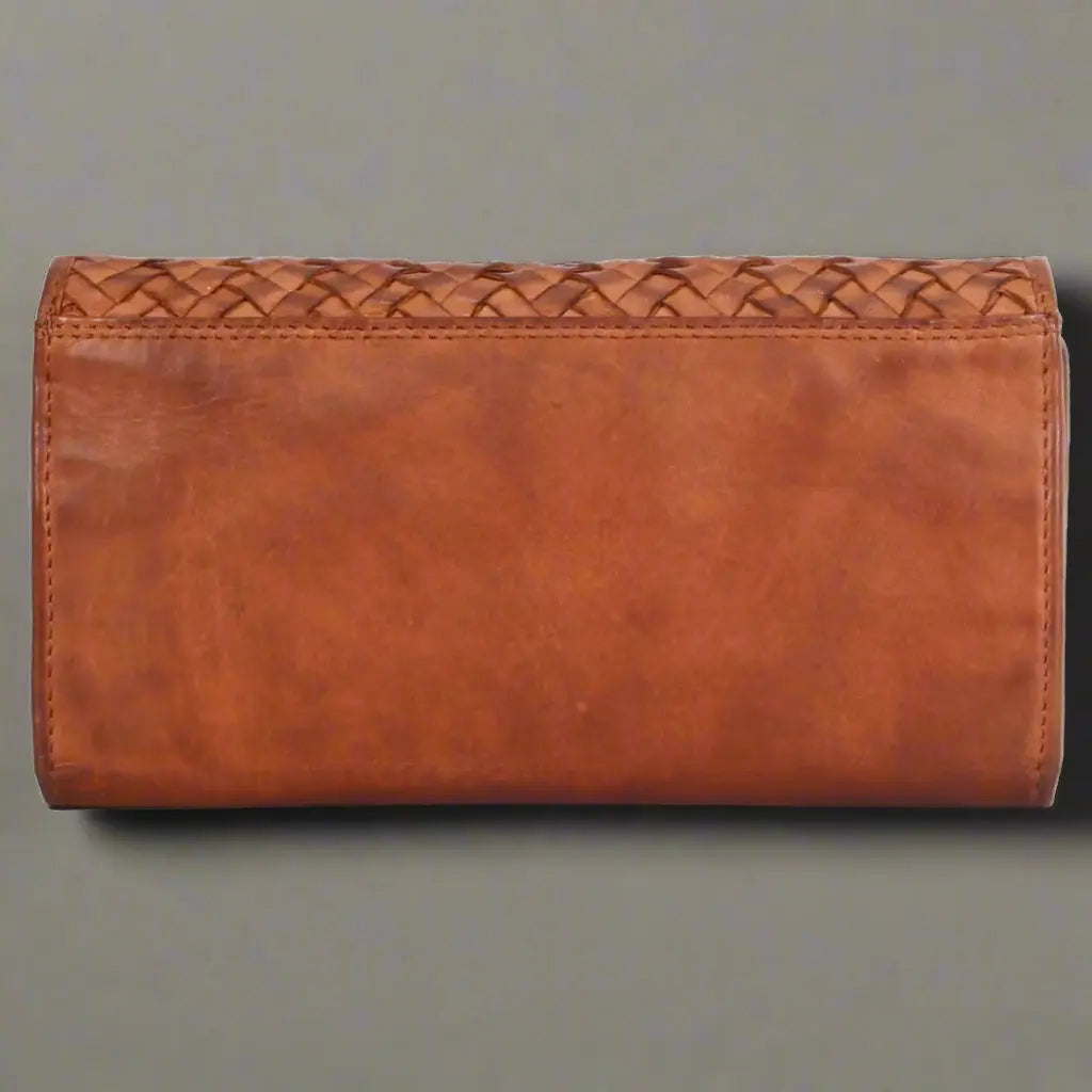 Women's Leather Basket Weave Purse Boutique of Leathers/Open Road