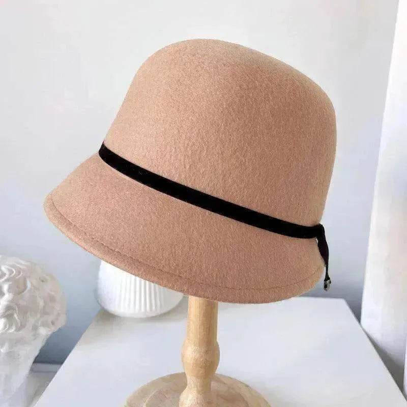 Wool Felt Hats Fine Bow Ladies - Velora