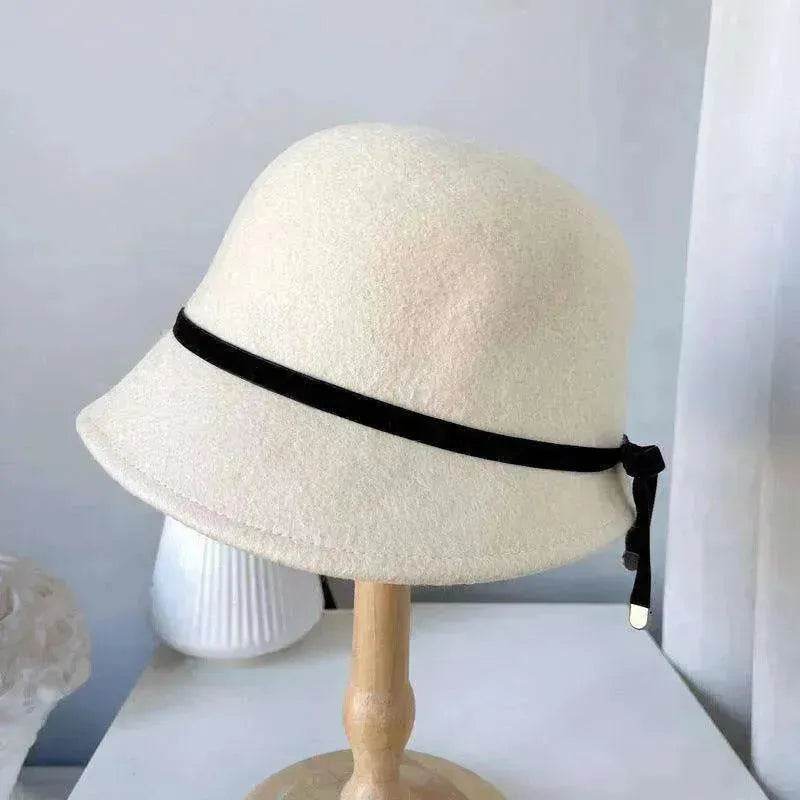 Wool Felt Hats Fine Bow Ladies - Velora