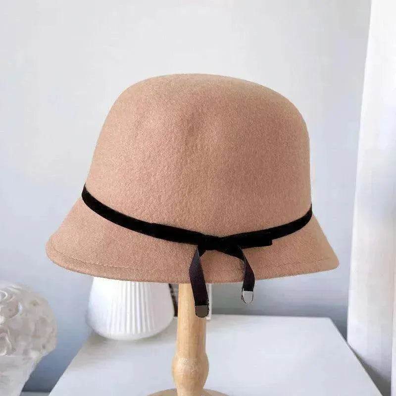 Wool Felt Hats Fine Bow Ladies - Velora