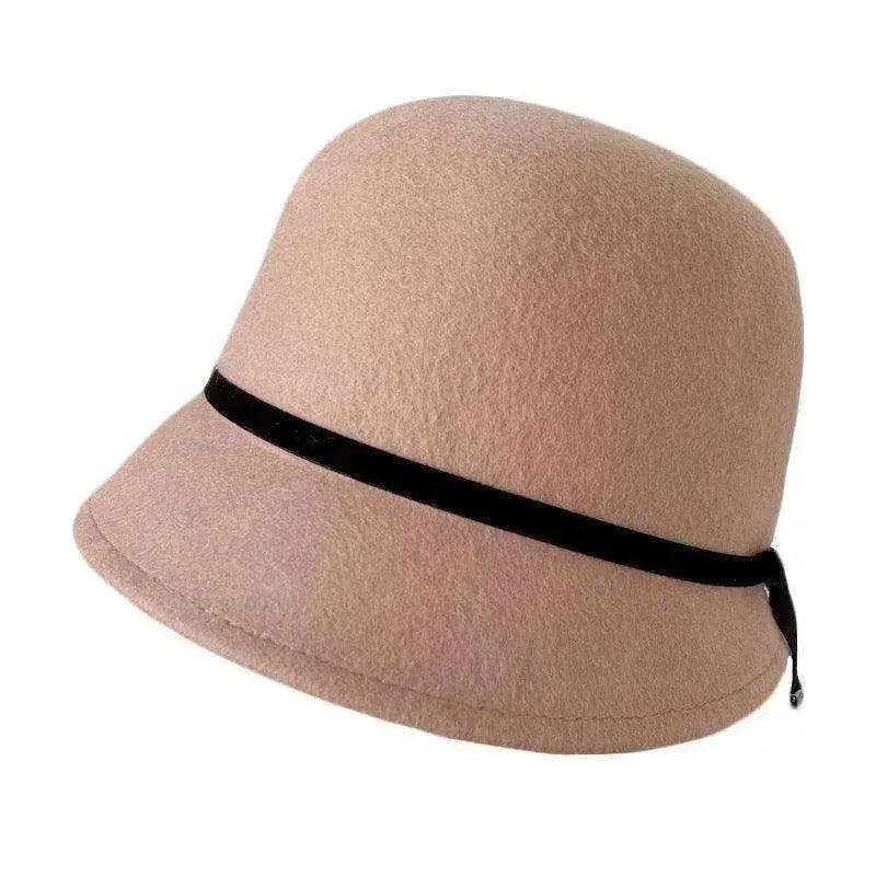 Wool Felt Hats Fine Bow Ladies - Velora