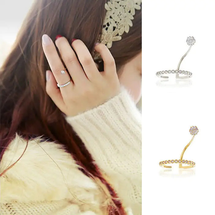 Yours Truly Swarovski Crystal Rings - Velora Luxury Fashion