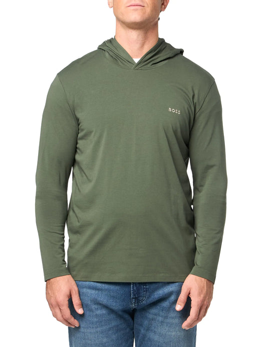 BOSS Elite Cotton Blend Long Sleeve Lounge Tee