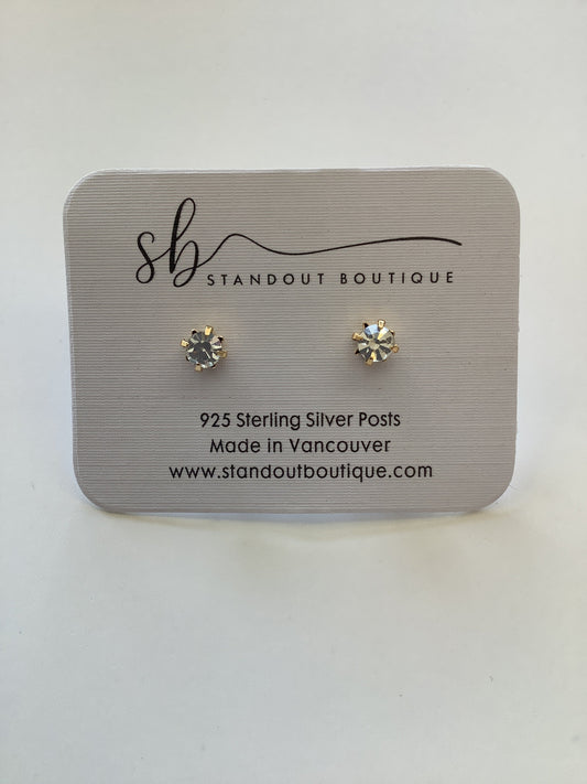 Zirconia Stud Earrings -Standout Boutique ( Vancouver, BC) - Velora Luxury Fashion