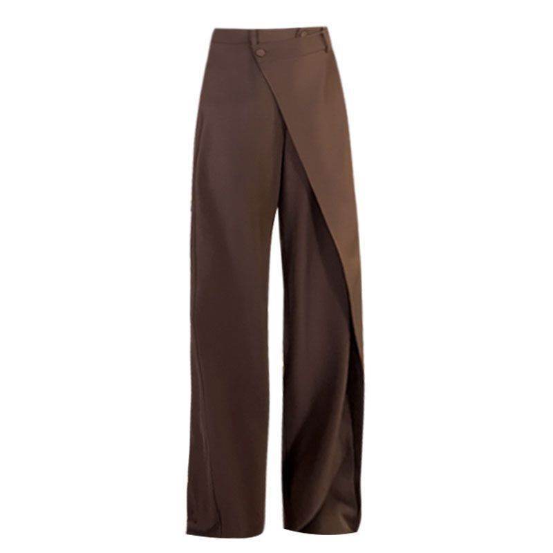 Irregular Wide-leg Pants Ins Fashion Loose Trousers Women's Clothing - Velora