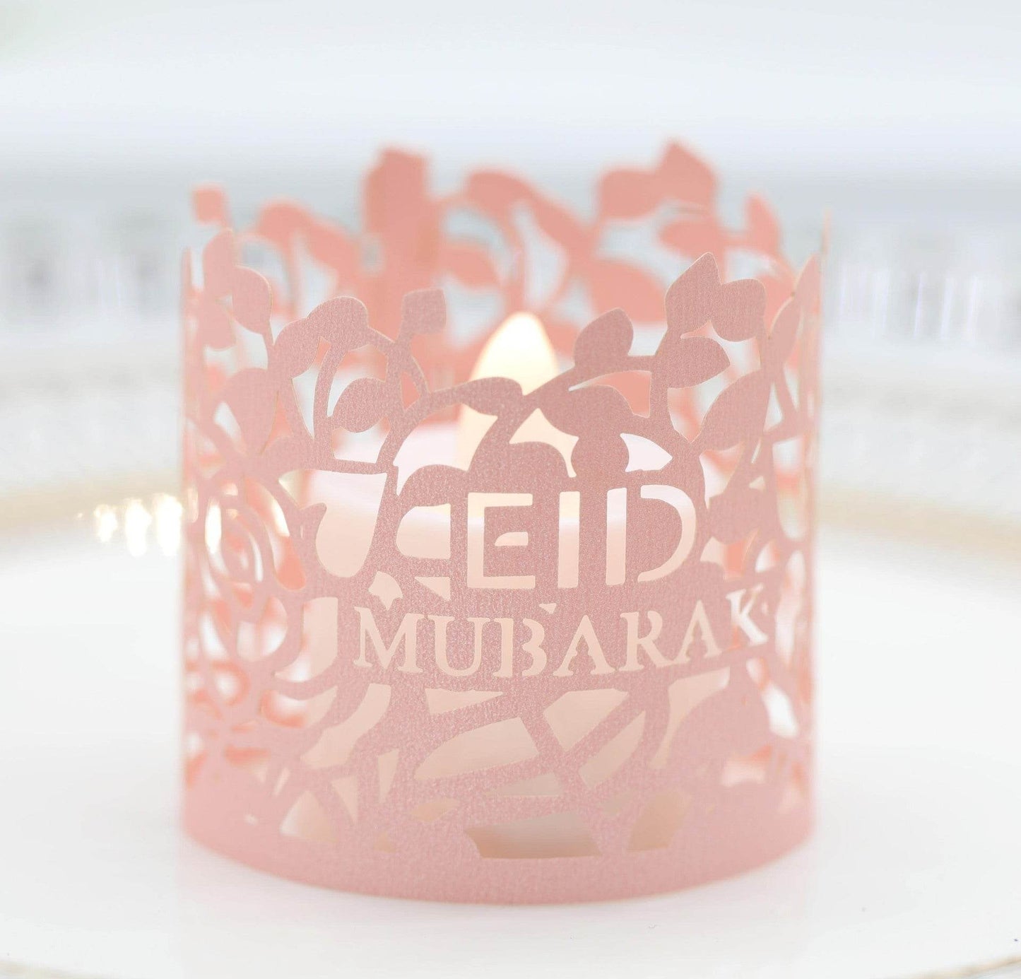 MOQ200 Ramadan Electronic Candle Lampshade Laser Cutout - Velora