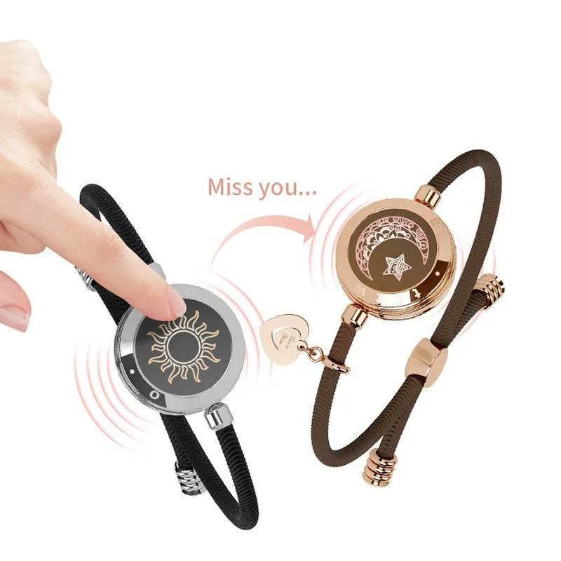 Lovers Sun-Moon Smart Sensing Couple Bracelet - Velora