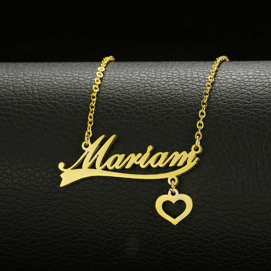 Stainless Steel Customized Various Sign Name Necklace Custom Butterfly Heart Nameplate For Women Girls Christmas Gift - Velora