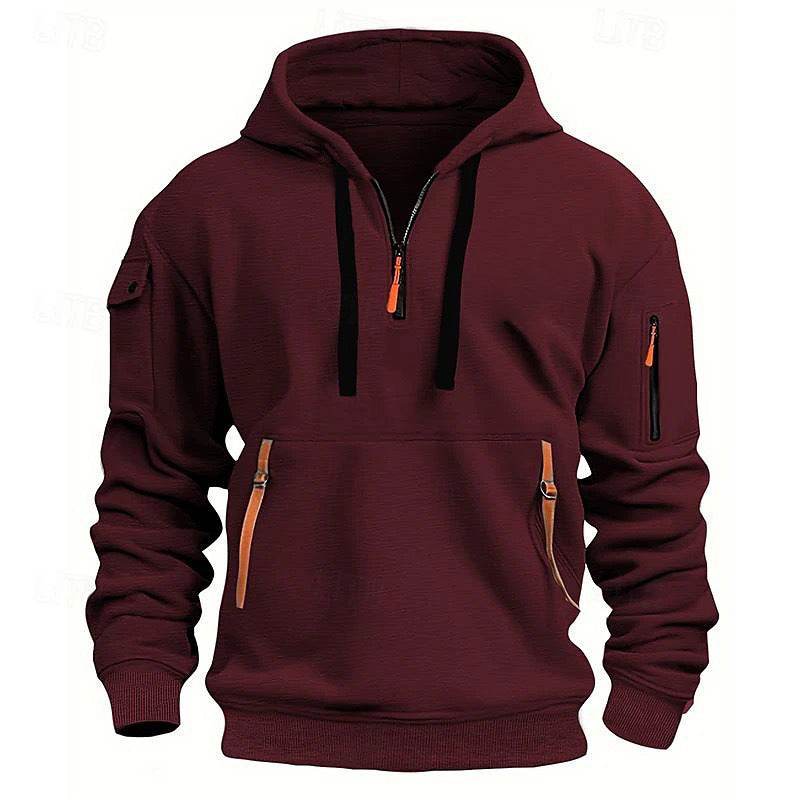 Dropped Shoulder Hooded Sweatshirt Men's Women's Plus Size Loose Pullover Fashion Sweatshirt - Velora