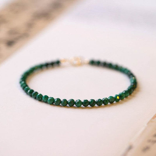 3mm Malachite Green Bracelets Mall Crystal - Velora