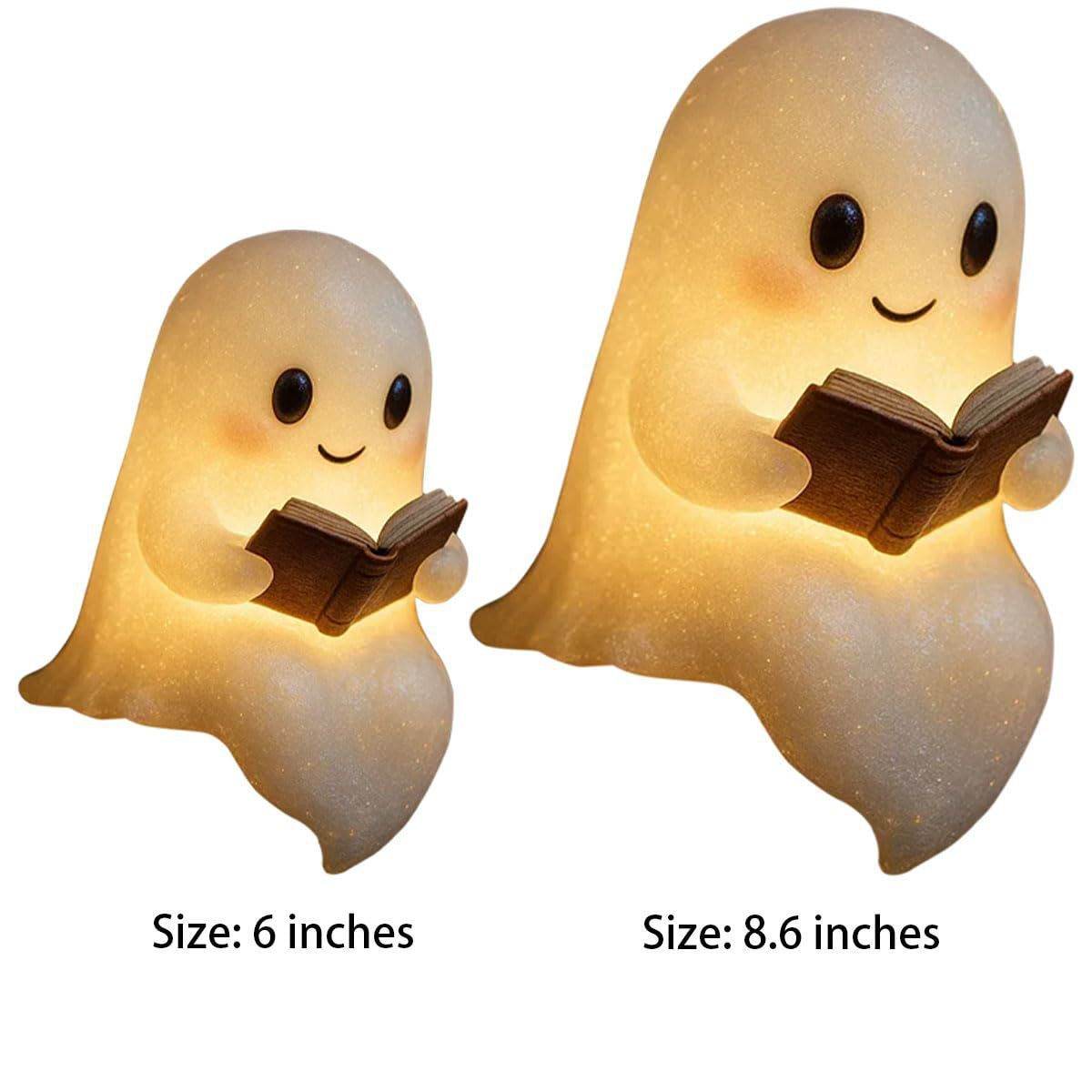 Cute LED Ghost Night Light Children's Nightlight Gift Bedside Sleep Lamp Halloween Decorations Lovely Ghost Lamp Warm Light - Velora