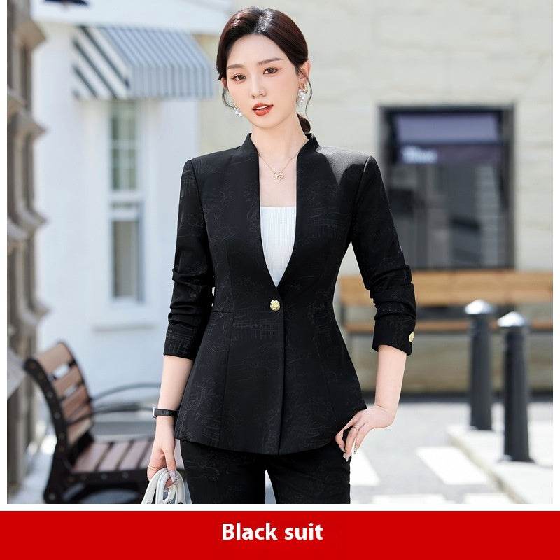 Female Autumn And Winter Long Sleeves Fashionable Suit - Velora