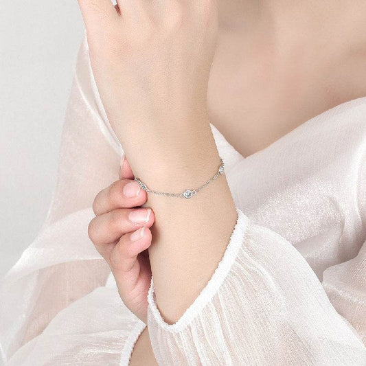 Bracelets 925 Silver Jewelry with Zircon Gemstone Accessories - Velora