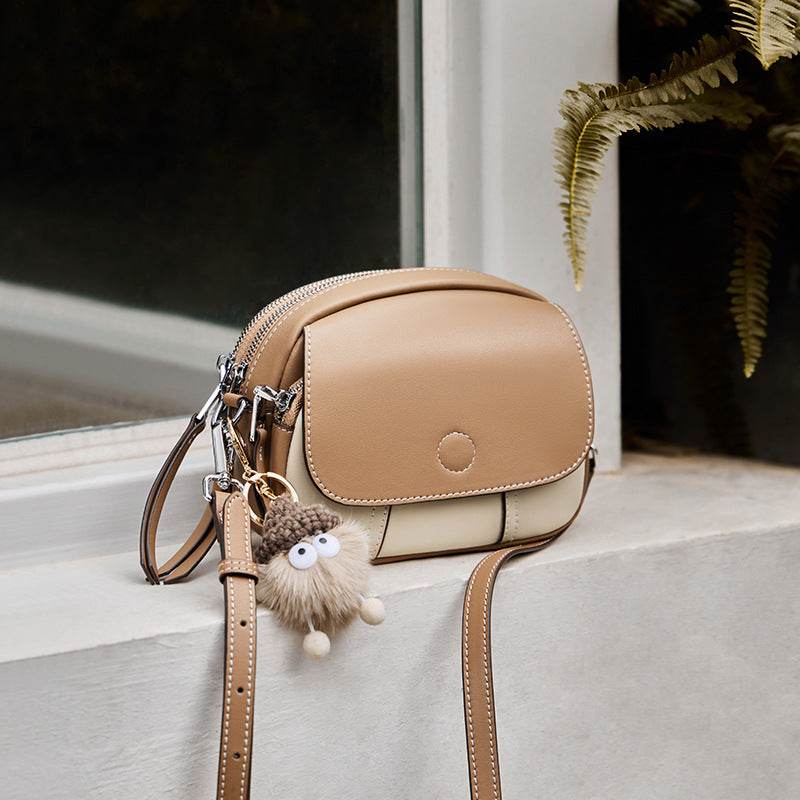 Special-interest Design Crossbody Bag Mini Small Round Bag Shoulder - Velora