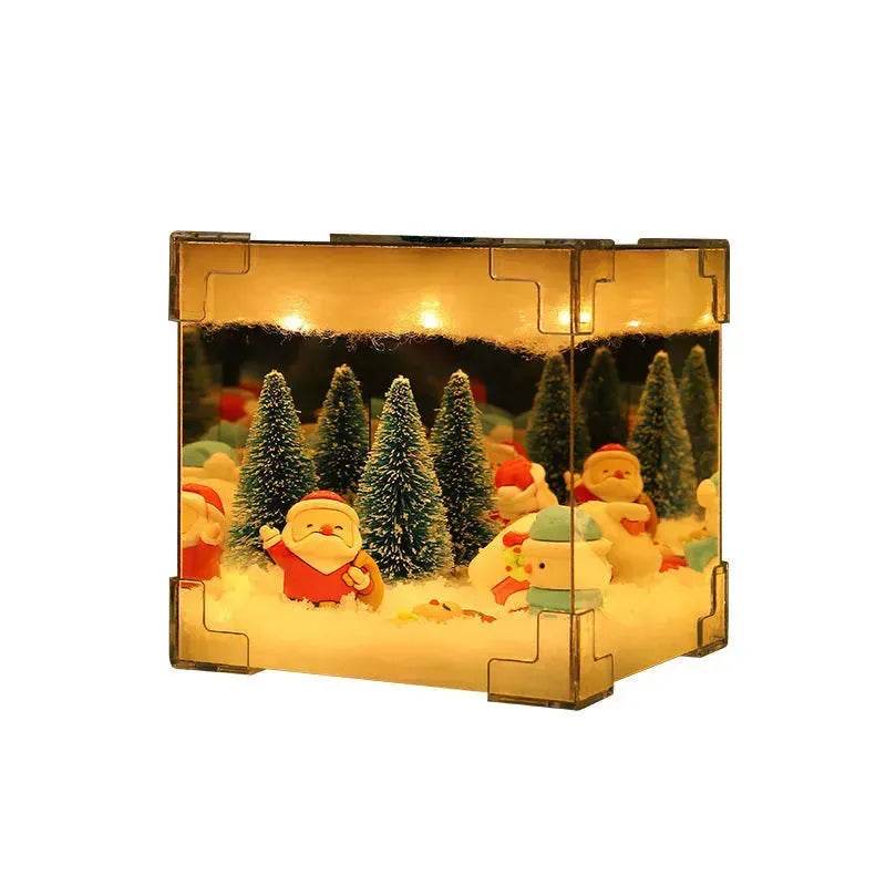 Christmas Cube Night Light Lamp Desktop Decoration Christmas gifts - Velora