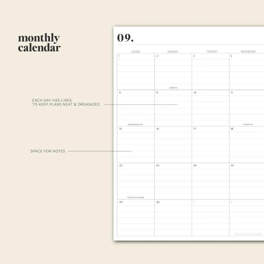 24to25 Daily Planner Annual Planning Notebook - Velora