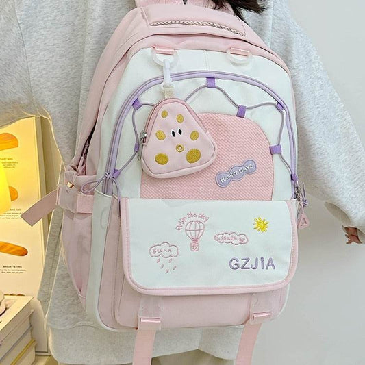 Contrast Colour School Bag β Spacious & Easy Carry - Velora