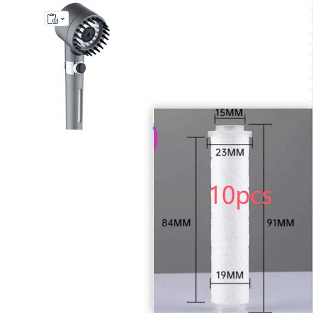 3 Modes Shower Head High Pressure Showerhead https://like2b-uy