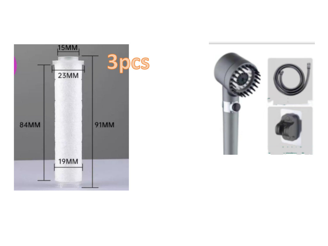 3 Modes Shower Head High Pressure Showerhead https://like2b-uy