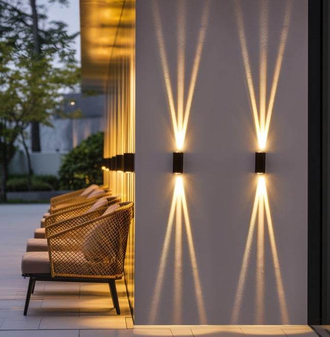 Indoor and Outdoor Garden Poolside Beam Light wall light fixture - Velora