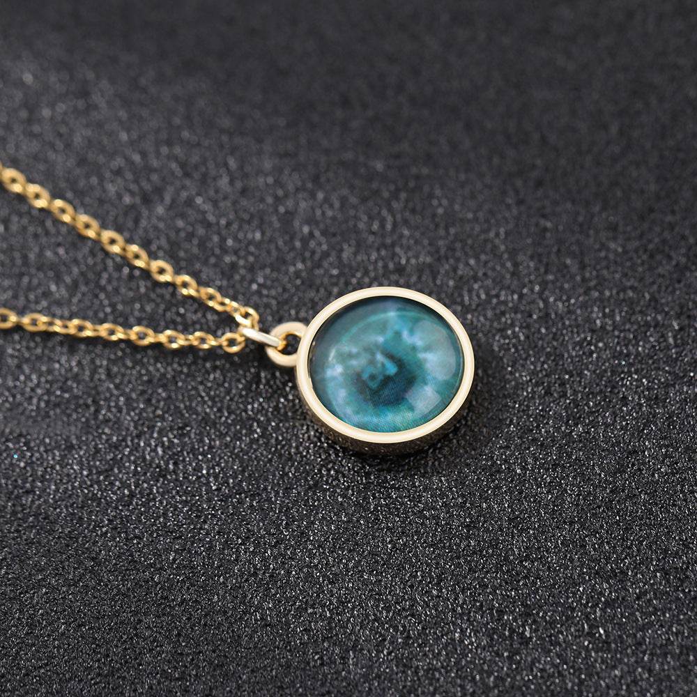Custom Iris Necklace Add Eye Photo As A Unique Gift For Loved Ones - Velora