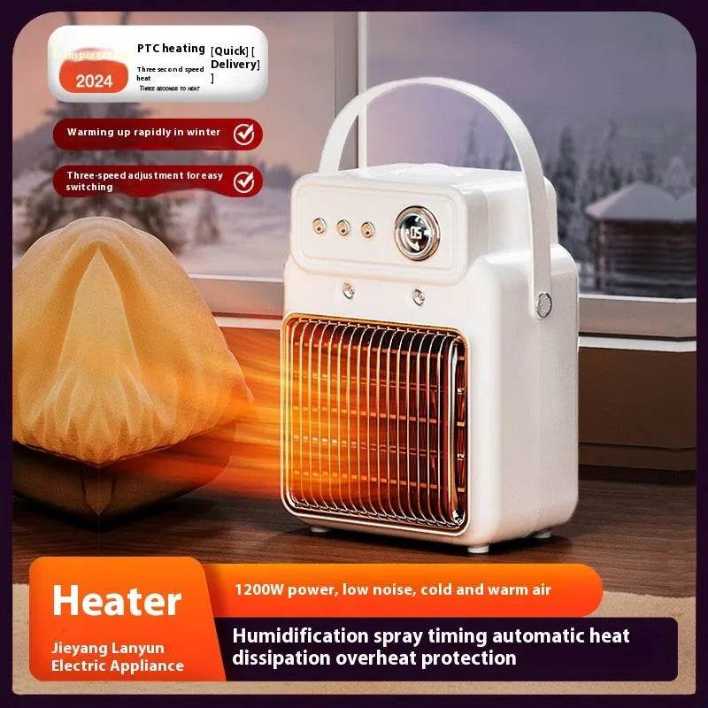 2 in 1 Indoor House Room Humidifier and Space Heater Warm Air Blower - Velora