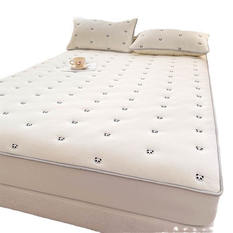 New Soybean Fiber Quilted Fitted Sheet Single Piece - Velora