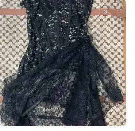 Strapless Lace Tube Top Corset Dress Party Women Fashion And Charming Slim fit Mini Dress for Evening Party Cocktail.