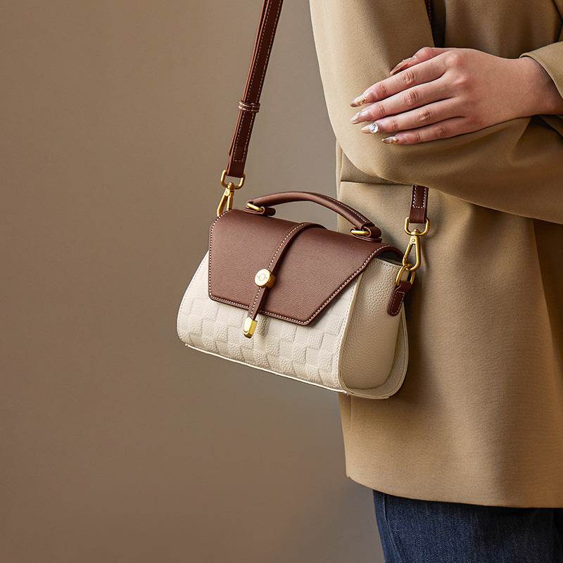 Light Luxury Premium Handbag Genuine Leather Crossbody - Velora