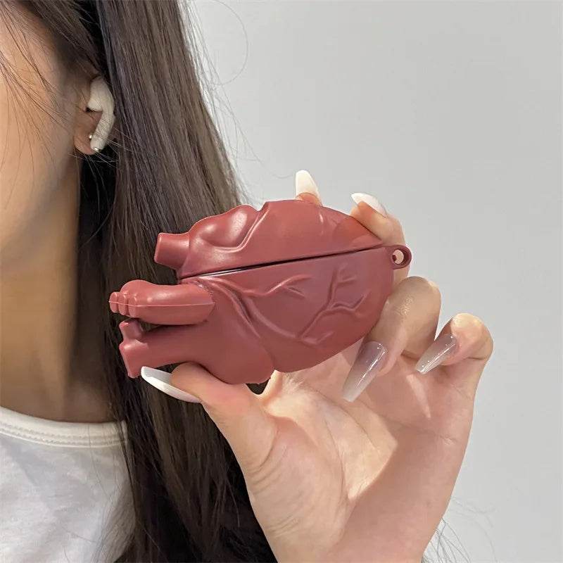 Earphones Case 3D Body Heart Style Case For Airpods 3,Soft Protective Earphone Silicone Cover For Airpods Pro Men Boy - Velora