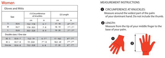 Kombi Women's Down Advantage Gloves - Velora