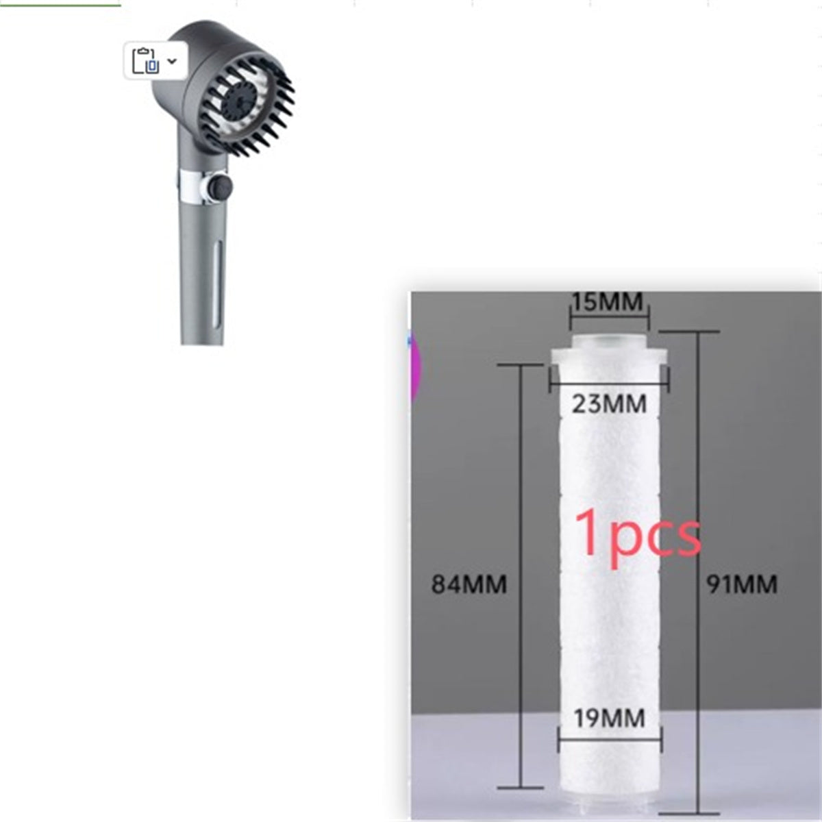 3 Modes Shower Head High Pressure Showerhead https://like2b-uy