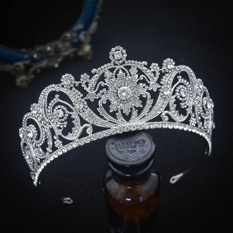 Zircon Bride Crown Fashion Headwear - Velora