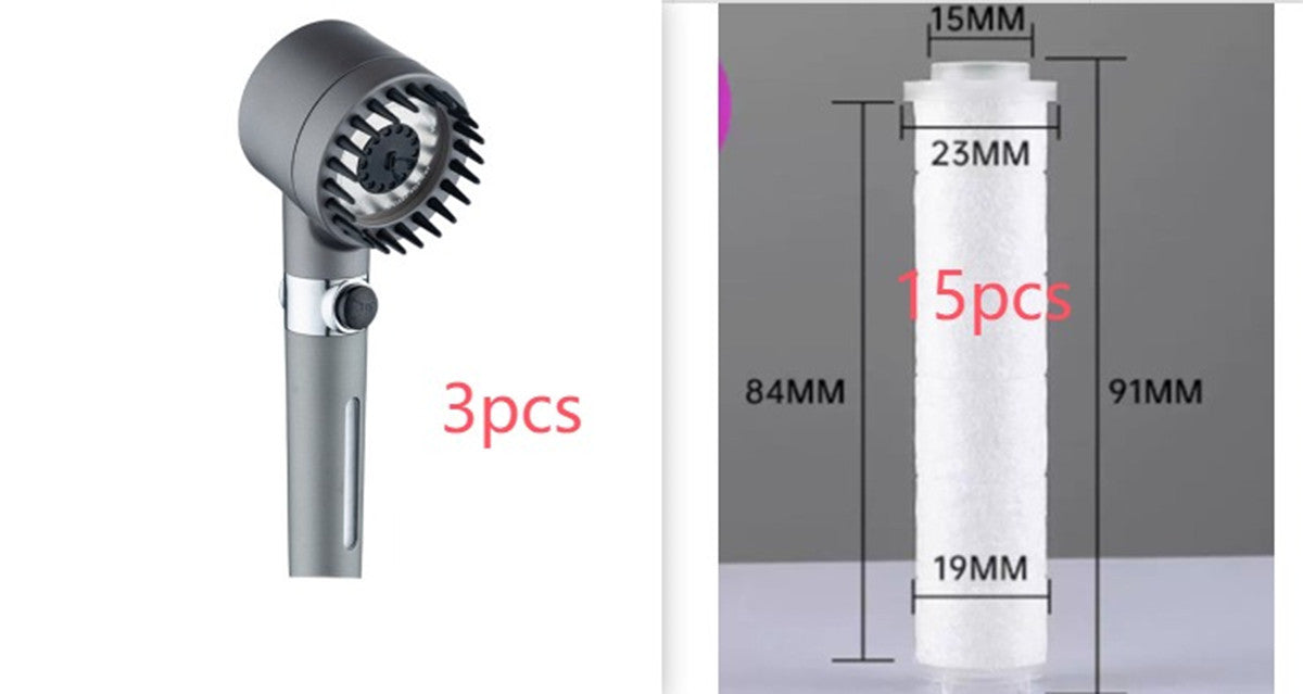 3 Modes Shower Head High Pressure Showerhead https://like2b-uy