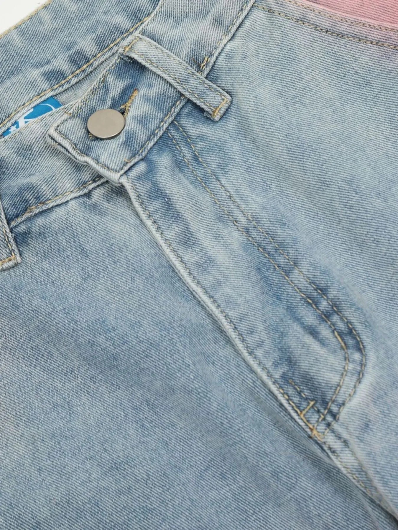 Men's Tie-Dye Cargo Denim Jeans - Velora