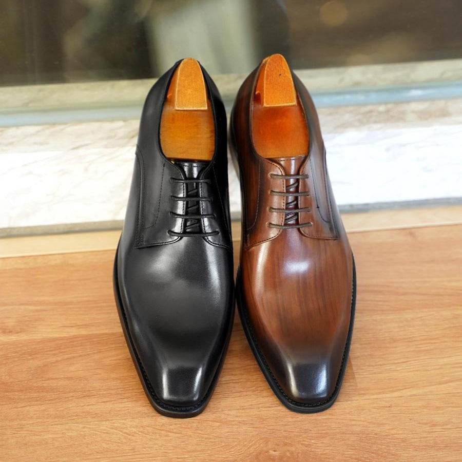 Men's Vintage Fashion Square Toe Leather Shoes - Velora