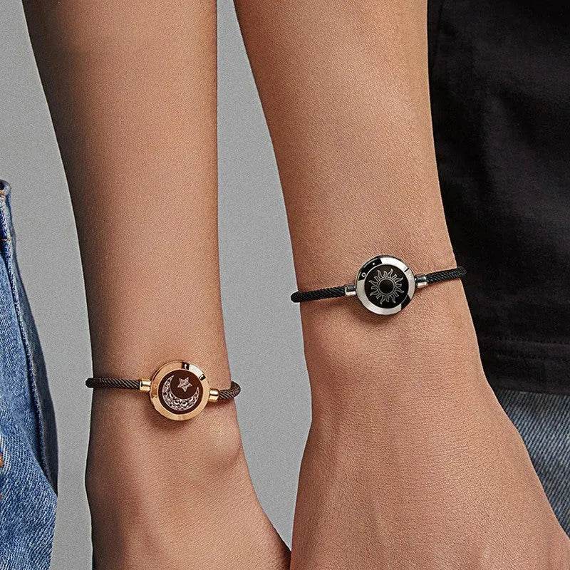 Lovers Sun-Moon Smart Sensing Couple Bracelet - Velora