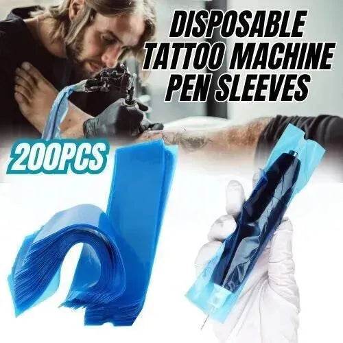200pcs Tattoo Machine Pen Sleeves Disposable Cover - Velora