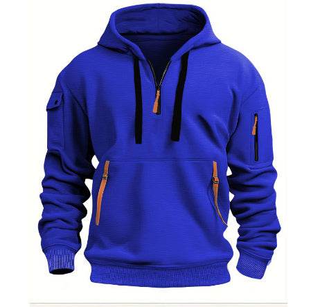 Dropped Shoulder Hooded Sweatshirt Men's Women's Plus Size Loose Pullover Fashion Sweatshirt - Velora