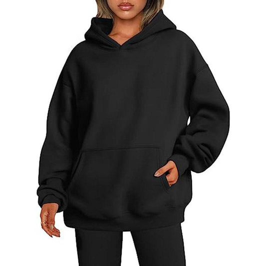Women's Hoodies With Pockets Fashion Solid Sweatshirt Oversized Hooded Sweater Womens Clothing - Velora