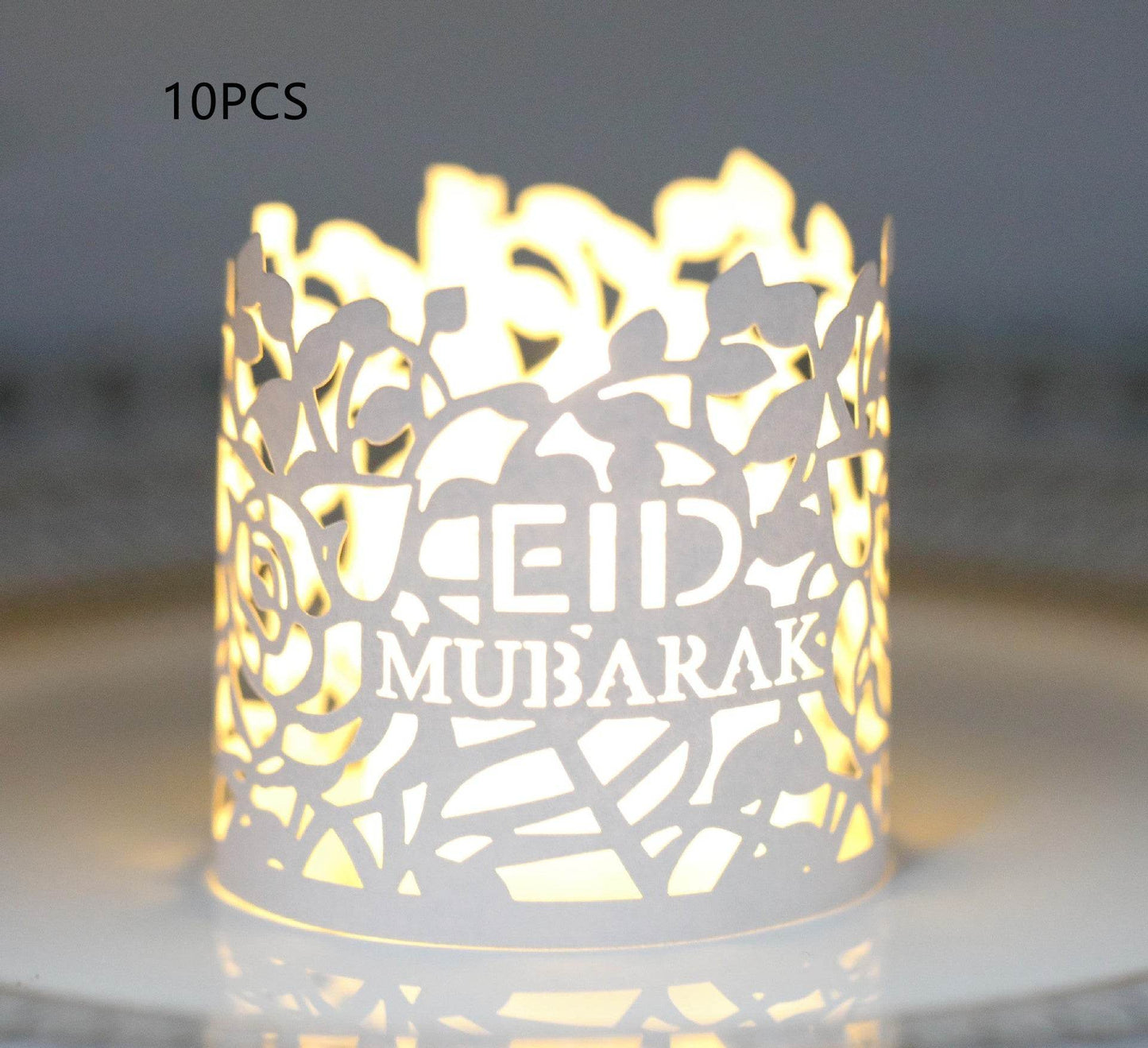 MOQ200 Ramadan Electronic Candle Lampshade Laser Cutout - Velora