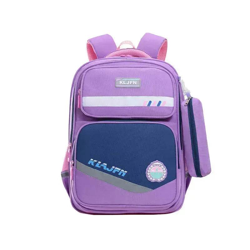 Portable Burden Alleviation Bull Wheel Trolley Schoolbag Bookbag for Boy and Girl - Velora