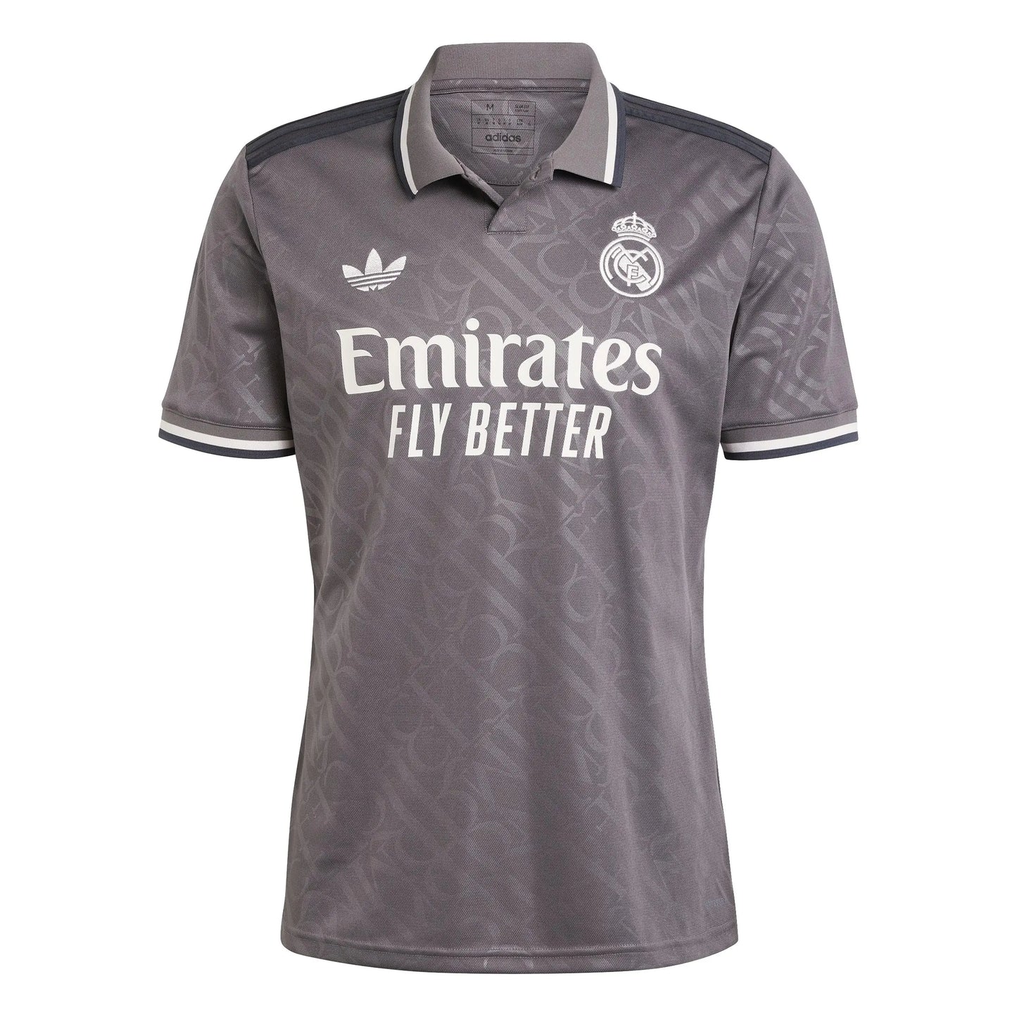 adidas Mens Real Madrid 24/25 Third Jersey Charcoal - Velora Luxury Fashion