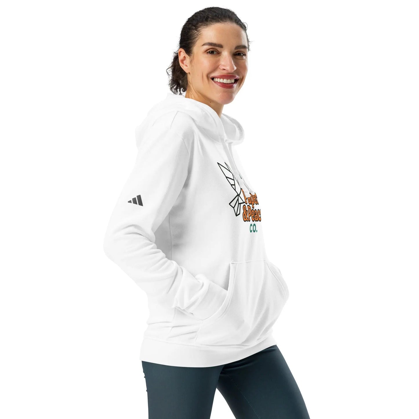 adidas fleece hoodie (peace Edition)💕