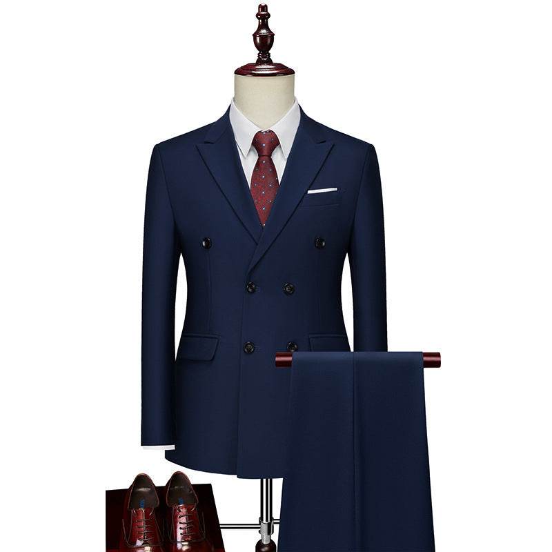 Men's Business Casual Suit Double Breasted Suit Suit - Velora