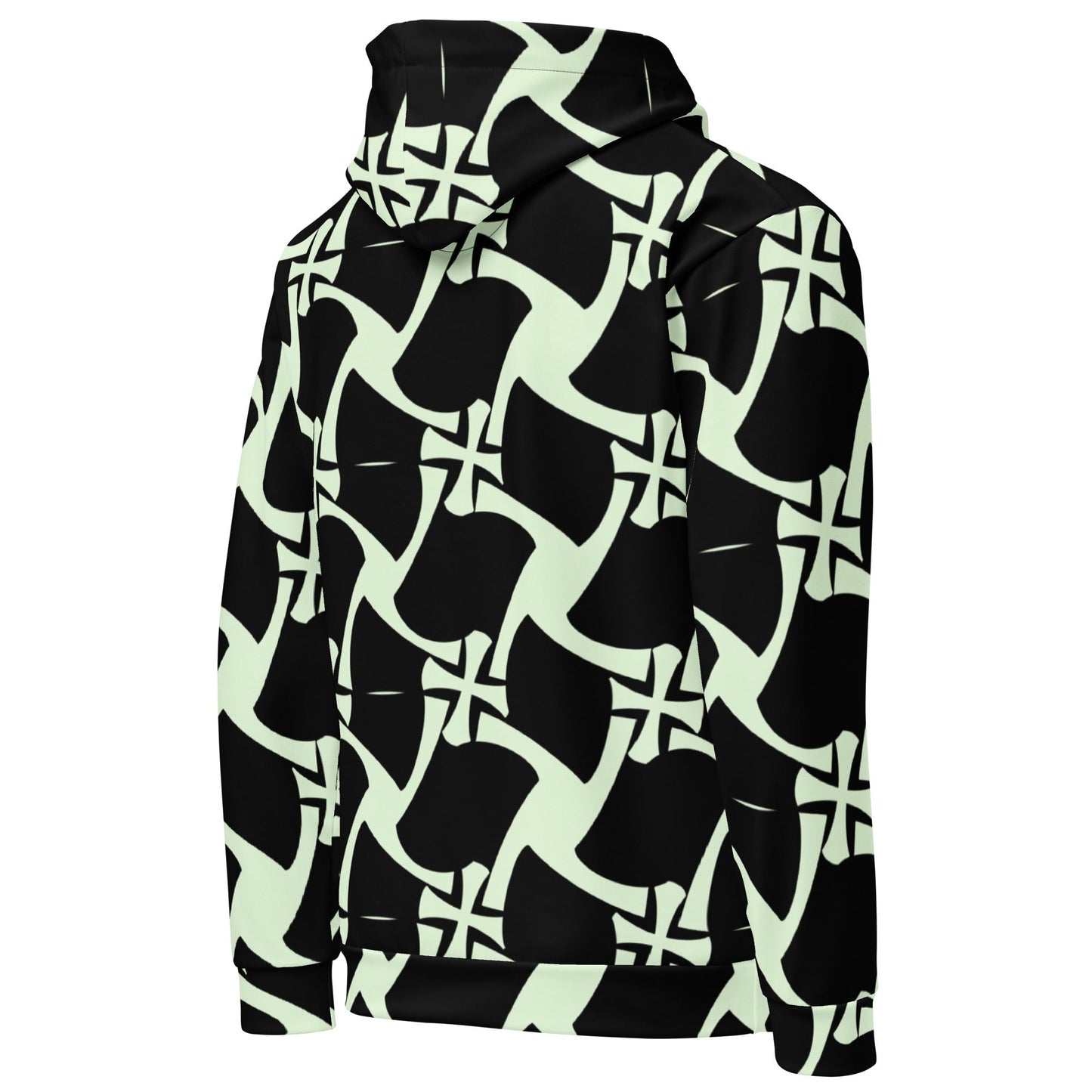 Allover Black Panache Premium Hoodie- Crusader