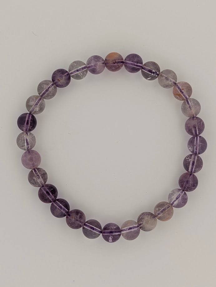 Amethyst Garden Quartz Bracelet — 6mm & 8mm