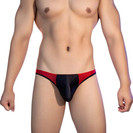 See-through Thin Transparent Silky Men's Low Waist Briefs