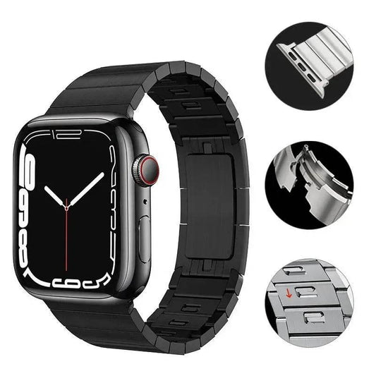 Private Model Chain Strap Stainless Steel Replaceable Apple iwatch strap - Velora