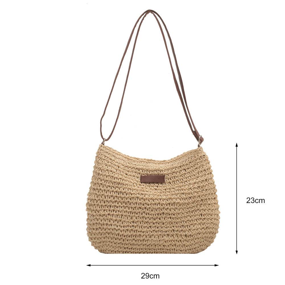 Niche Design Vacation Straw Tote Bag - Velora
